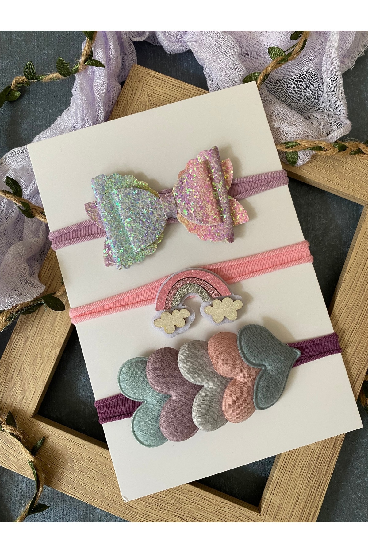 Special Design Newborn Compatible Hair Band Set 3-Piece