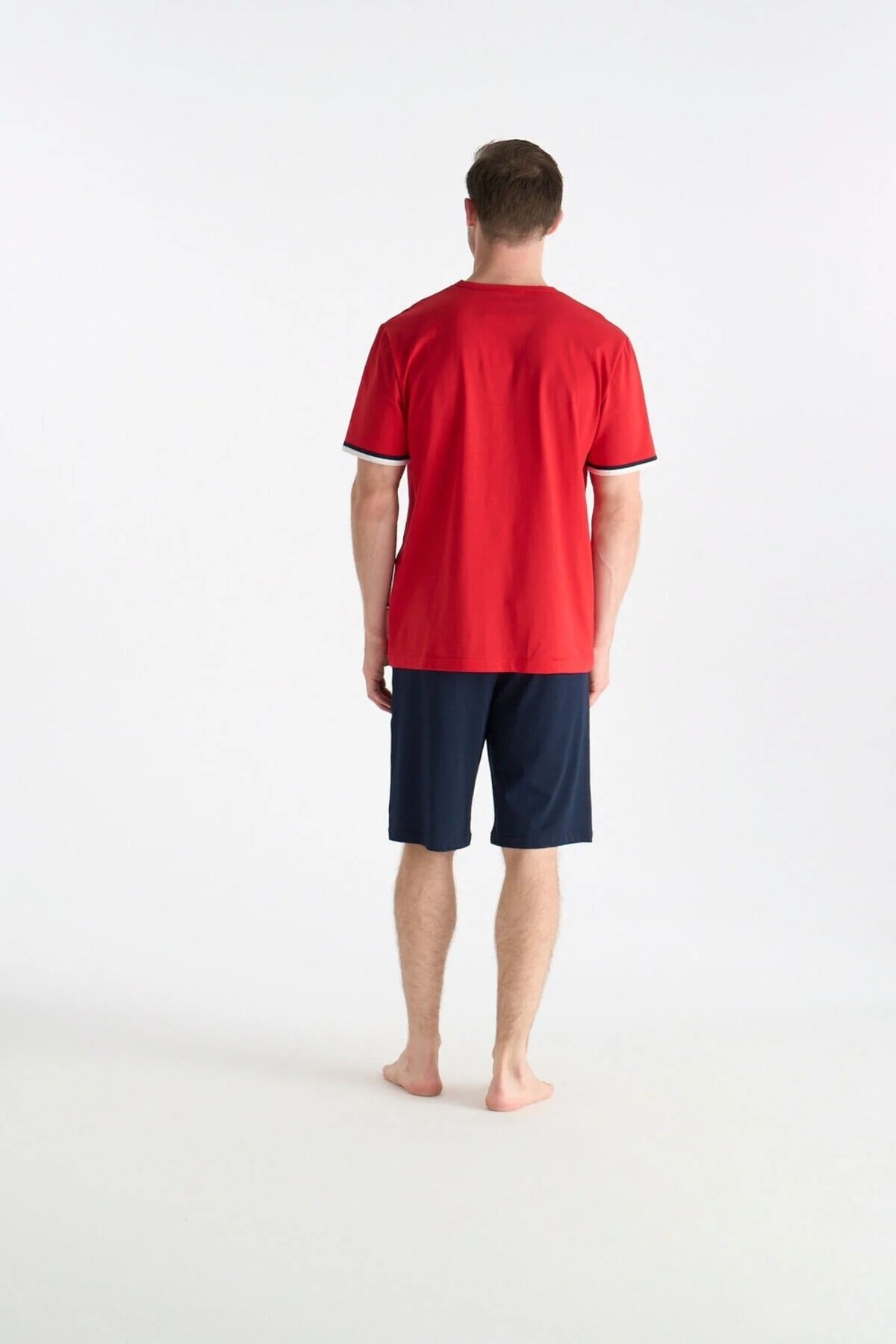 ست پیژامه و لباس خواب مردانه یقه پلو | یو اس پولو U.S. Polo Assn. LK-19035 TR - تصویر 7
