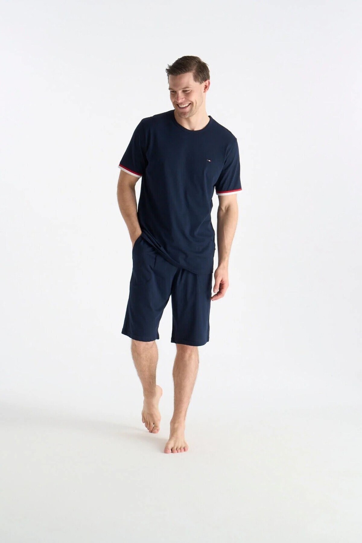 ست پیژامه و لباس خواب مردانه یقه پلو | یو اس پولو U.S. Polo Assn. LK-19035 TR - تصویر 8