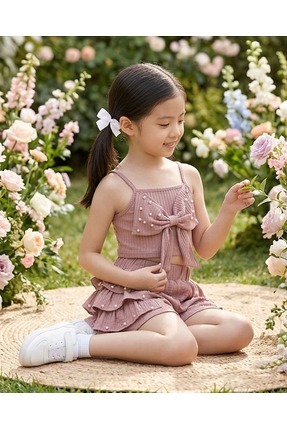 Eylo Bebe FİYONKLU İNCİLİ TAKIM