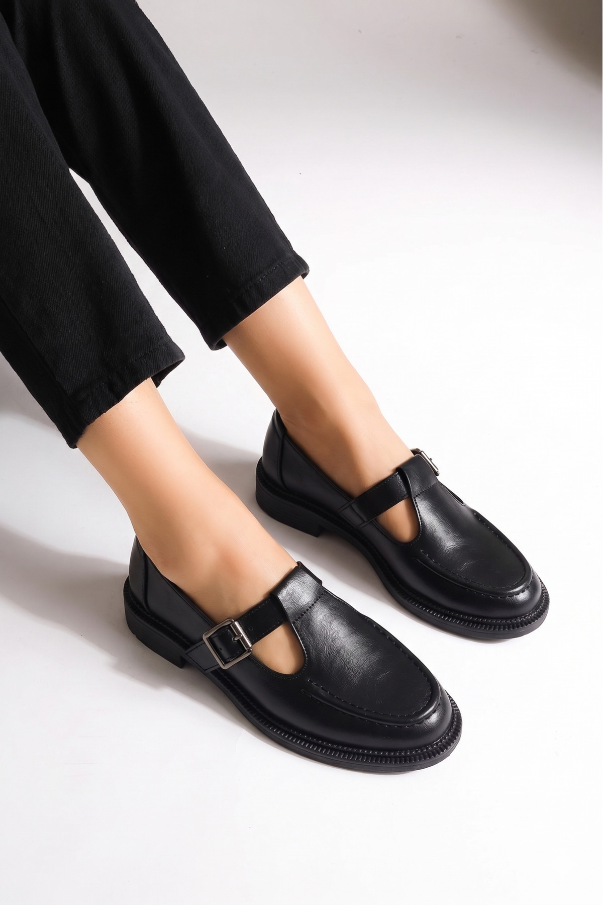 HVZ Exclusive Siyah Rugan Ayakkabı Loafer Makosen Casual Ergonomik Rahat Yumuşak Taban Maskulen Ayakkabı