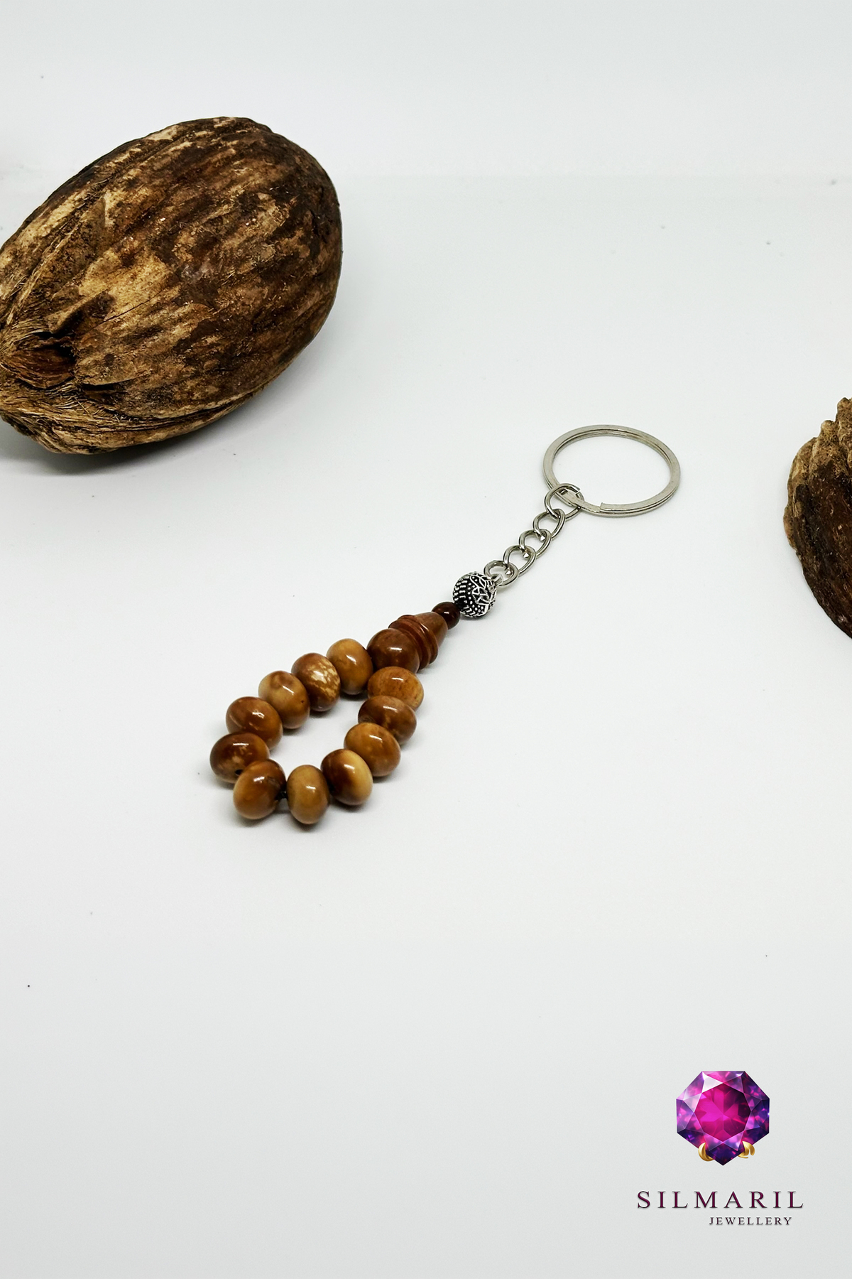 Yoğunlaştırılmış Mısır Kuka Parmak Tespih Stres Tesbihi Anahtarlık Doğal El Yapımı Erkek Aksesuar — Silmaril Store (5)