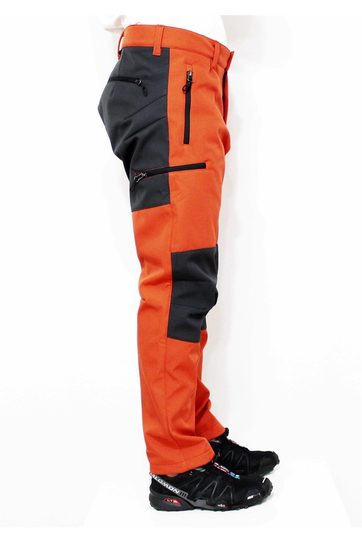 Hiker500 Kışlık Softshell Pantolon-Turuncu Gri — نارنجی — تصویر 4 از 5
