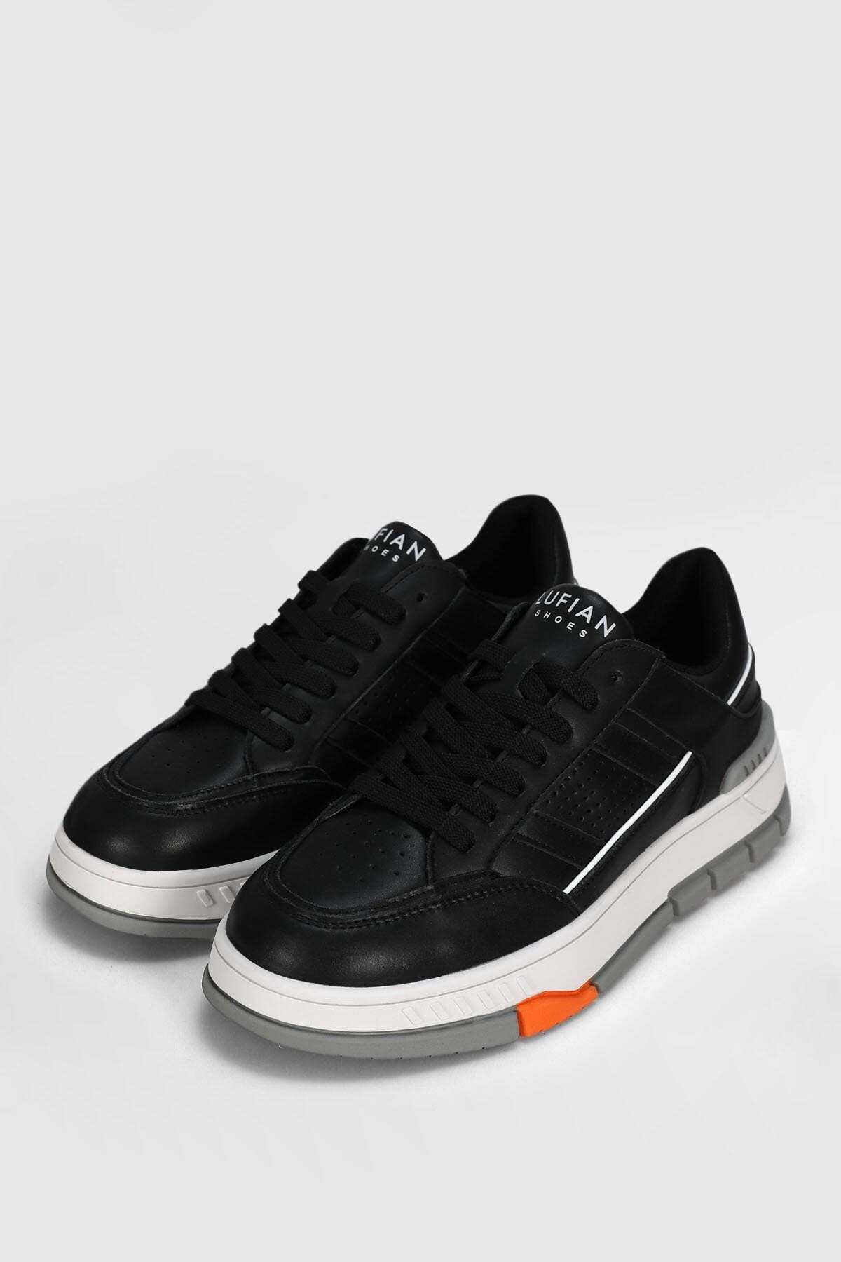 Lufian 112230238 Edwin Siyah Erkek Günlük Sneaker görsel 4