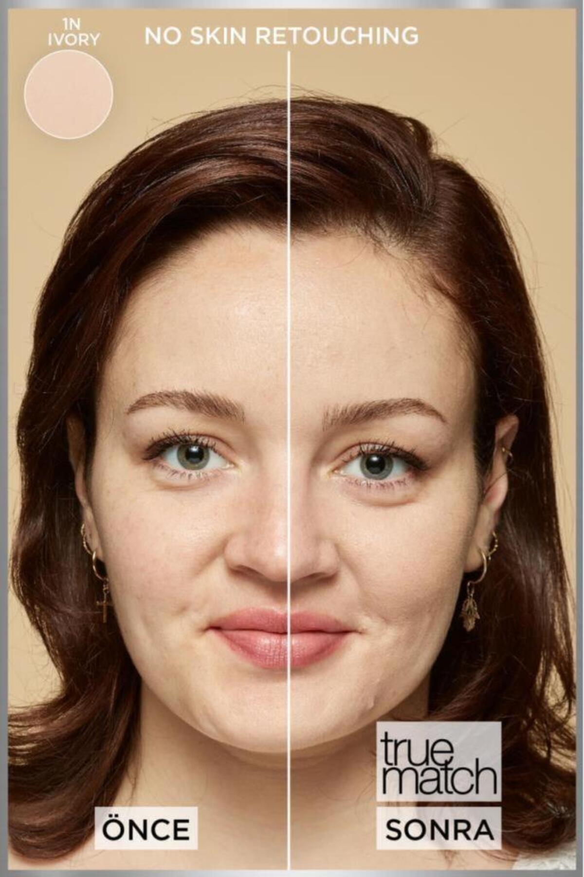 Revitalift Filler Pressed Jar Nemlendirici Krem + True Match Bakım Yapan Fondöten 1N Ivory — PKTPRESSCREAMAKYAJ5 — تصویر 6 از 9