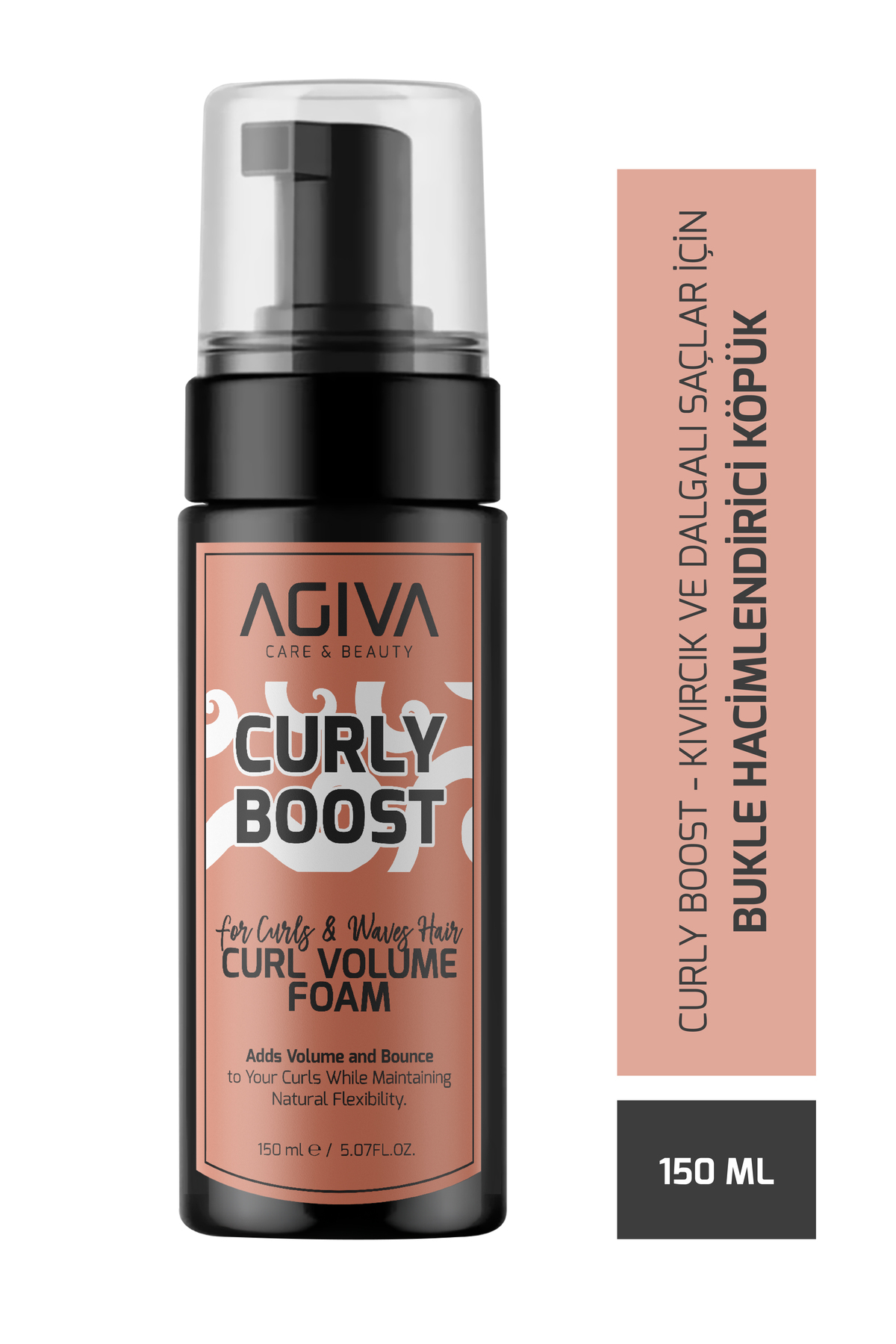 agiva care& beauty Curly Boost Bukle Belirginleştirici Köpük-150ML — 001-SER-222