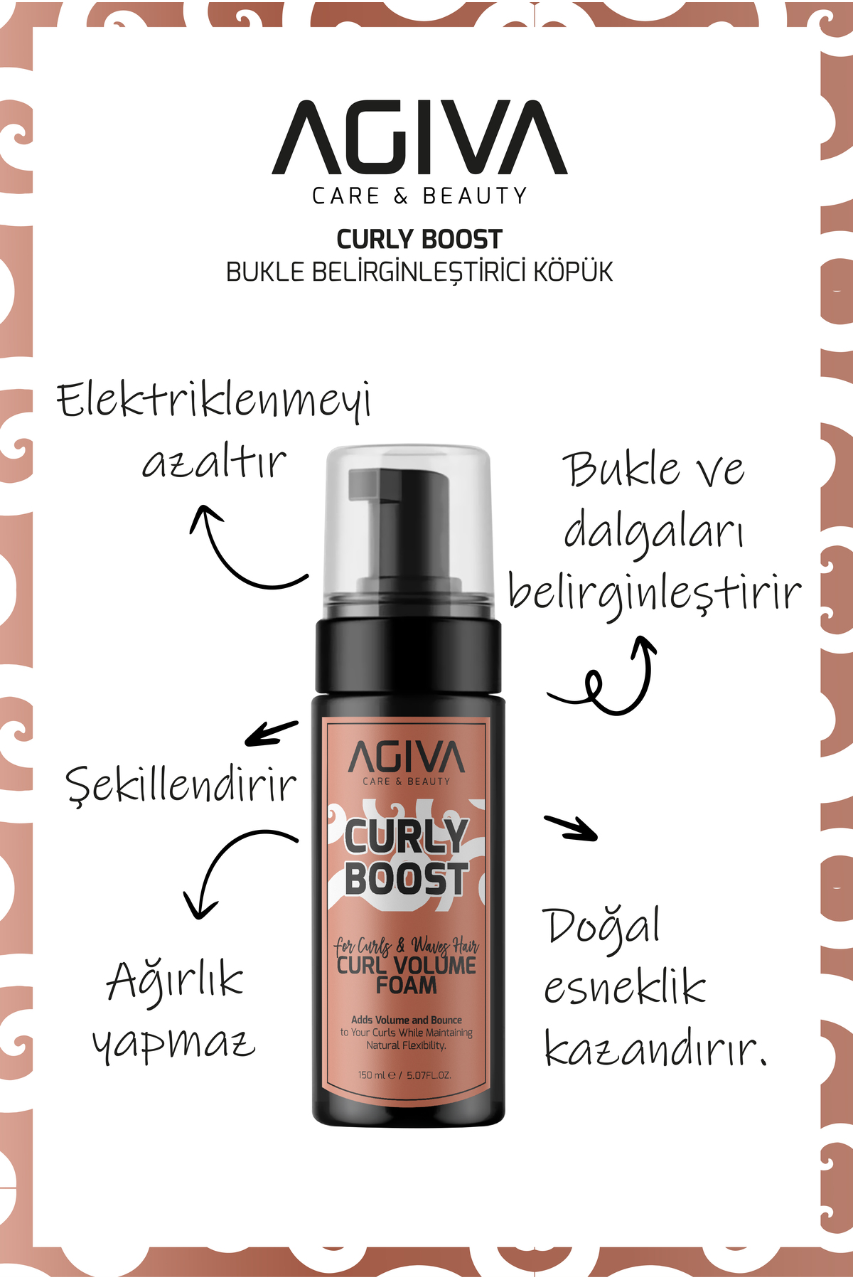 Curly Boost Bukle Belirginleştirici Köpük-150ML — 001-SER-222 — تصویر 4 از 7