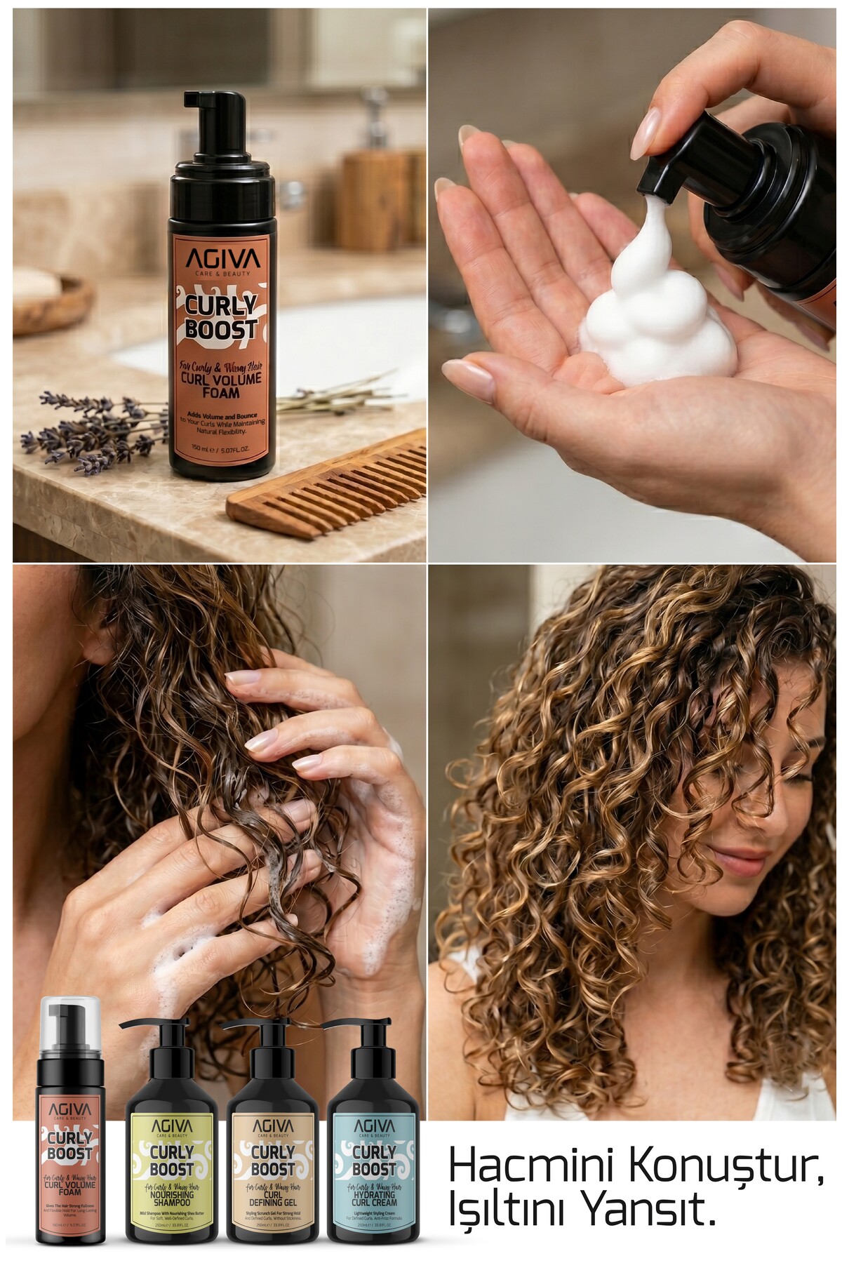 Curly Boost Bukle Belirginleştirici Köpük-150ML — 001-SER-222 — تصویر 6 از 7