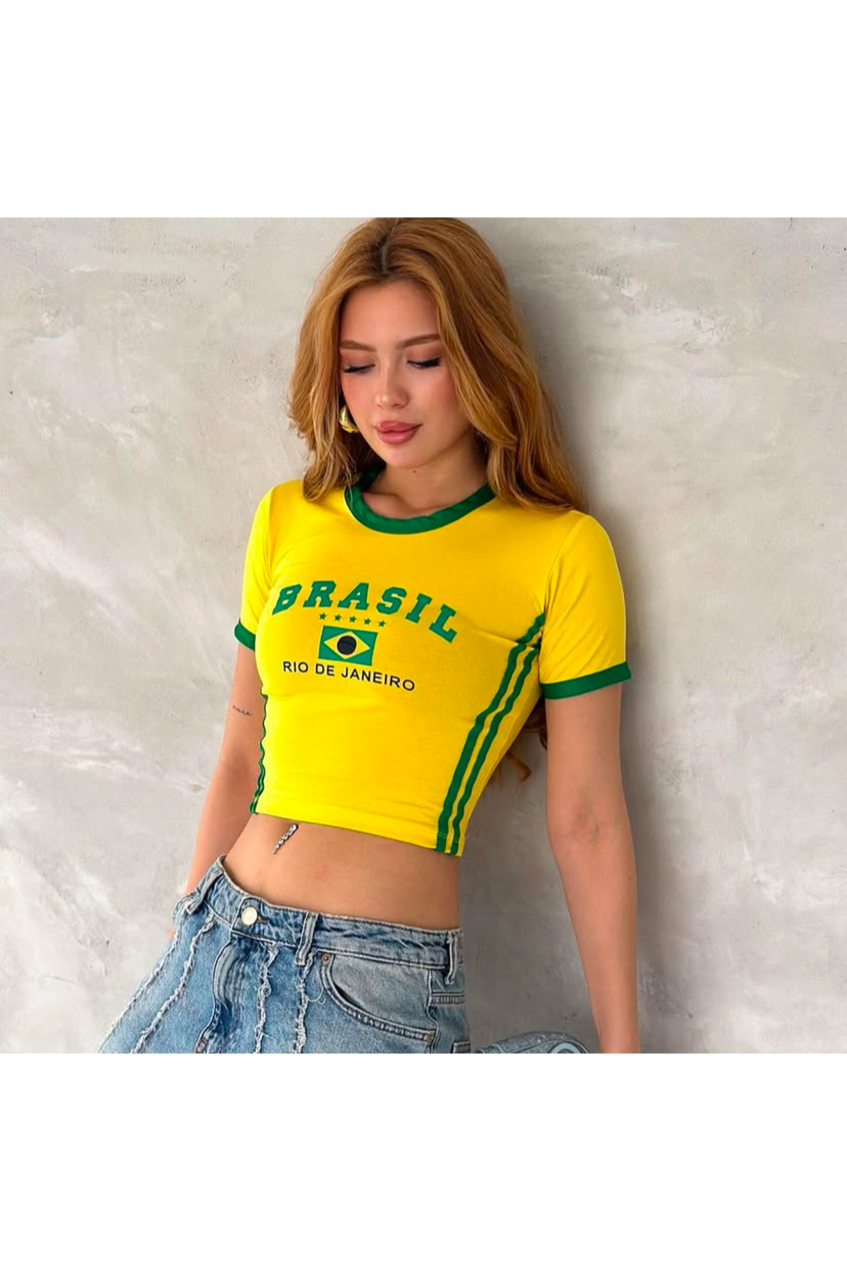 Y2k Brasil Printed Crop Ball