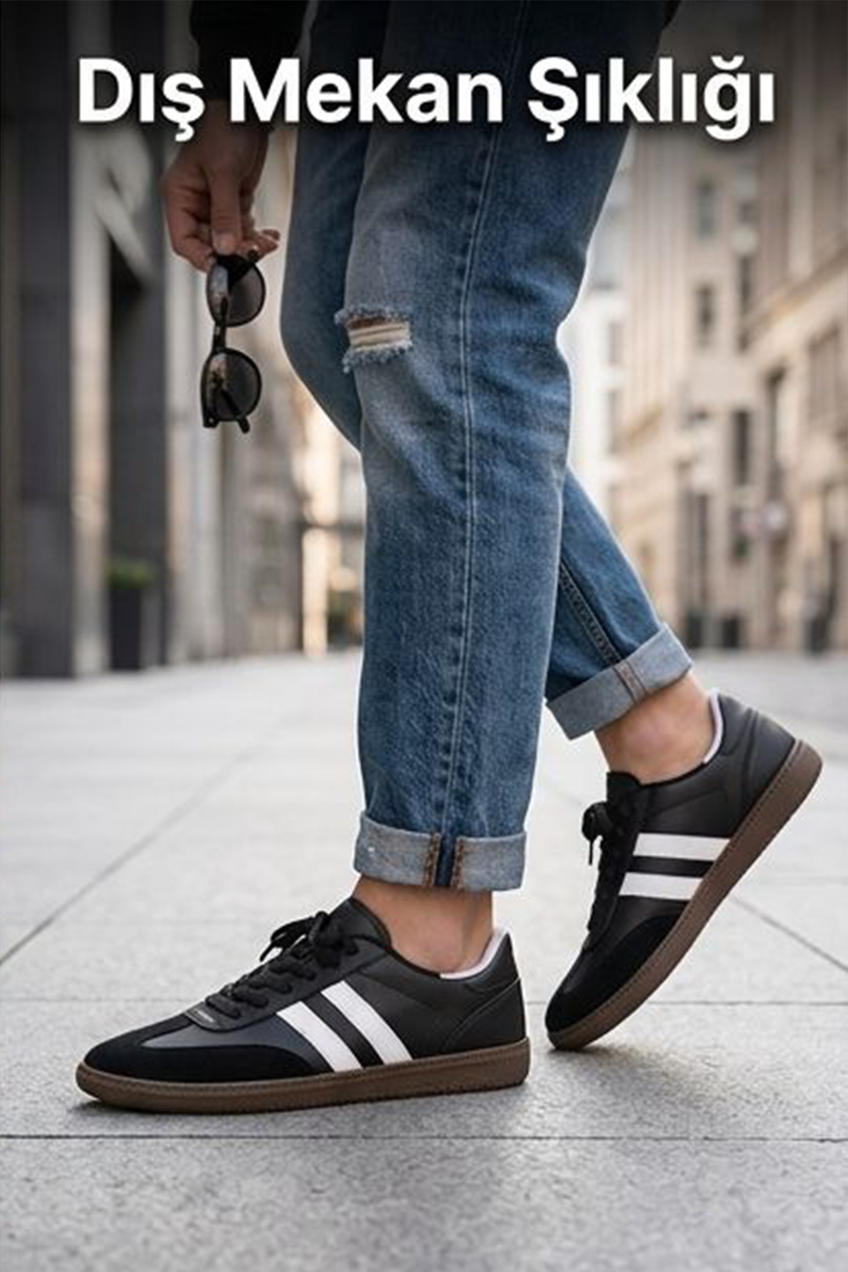 FLY STEP Unisex Stil Şık Rahat Hafif Günlük Yandan Şeritli Bağcıklı Yürüyüş Koşu Sneaker Spor Ayakkabı görsel 5