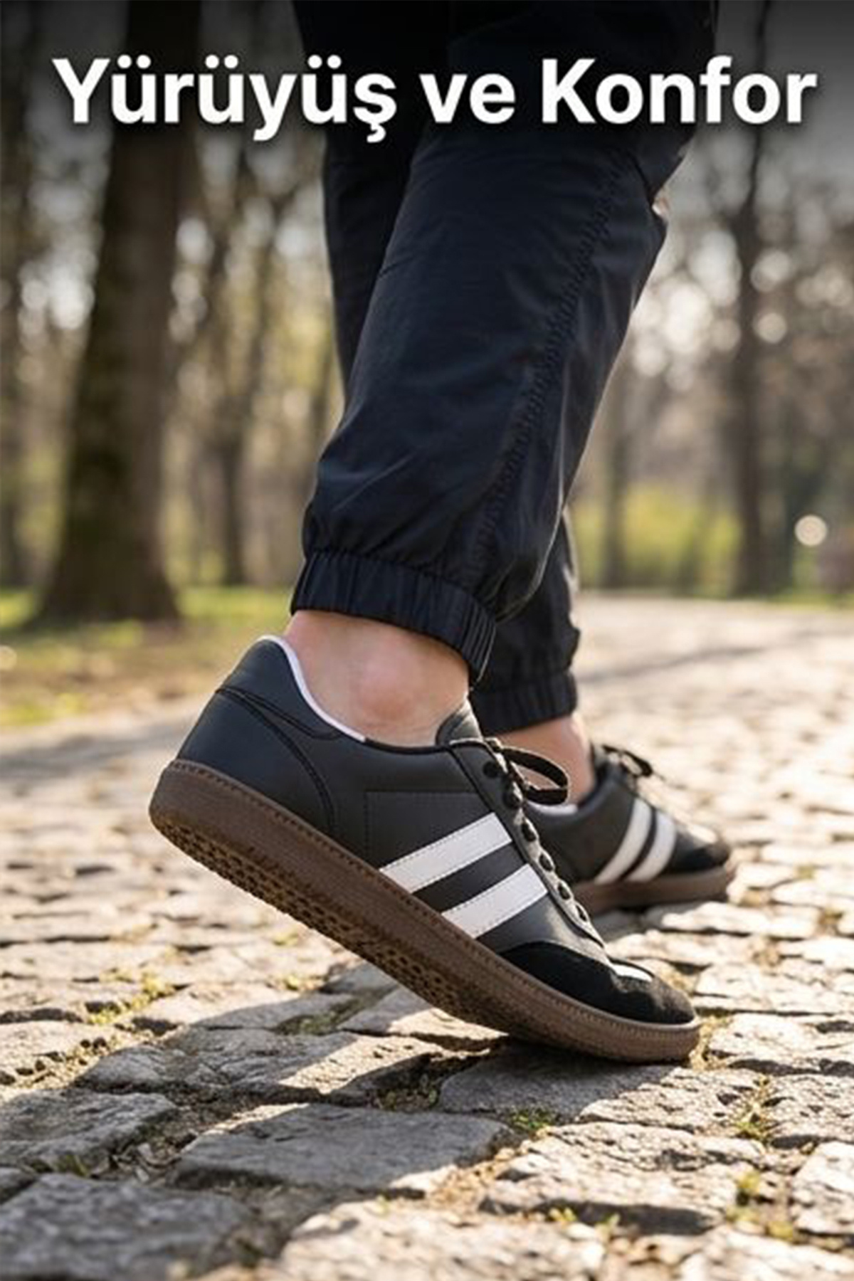 FLY STEP Unisex Stil Şık Rahat Hafif Günlük Yandan Şeritli Bağcıklı Yürüyüş Koşu Sneaker Spor Ayakkabı görsel 6