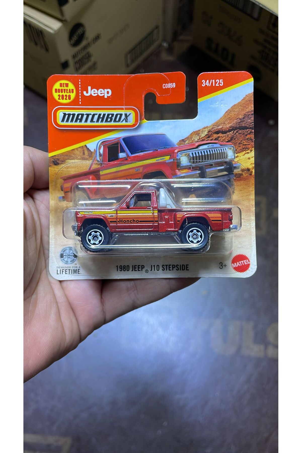 HOT WHEELS Matchbox 1980 Jeep J10 Stepside Pickup 1:64 Diecast