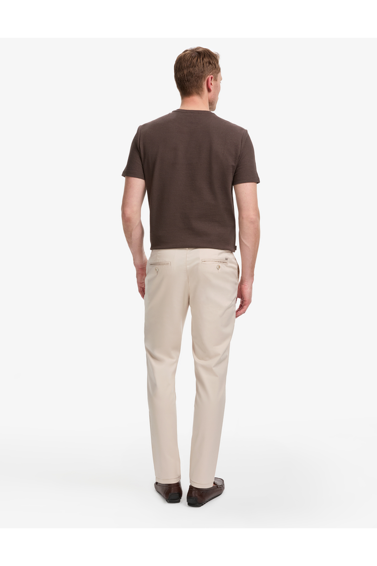 Pierre Cardin Bej Slim Fit Basic Kanvas Pantolon 50321979-VR011 görsel 4
