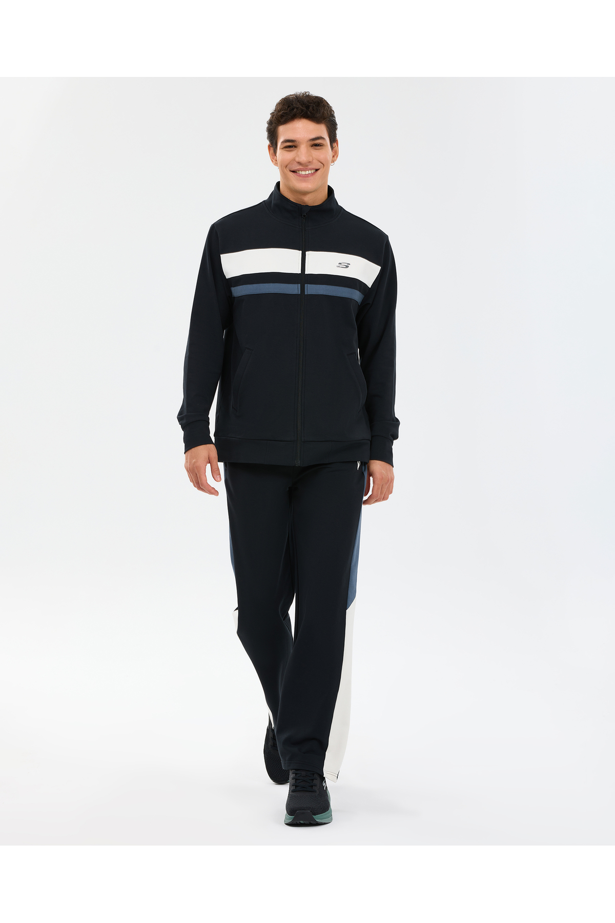 SKECHERS S2610008 M Coll Track Suit Erkek Günlük Eşofman Takımı SİYAH — مشکی KCMN-AST11468