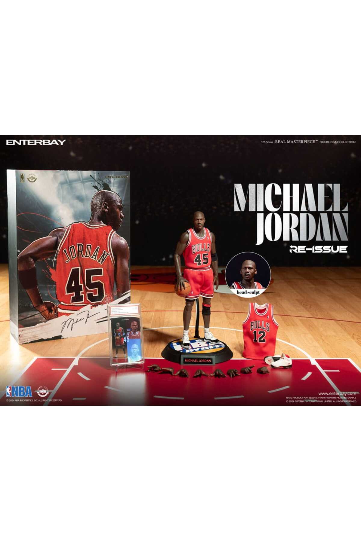 ENTERBAY NBA Collection Real Masterpiece Actionfigur 1/6 Michael