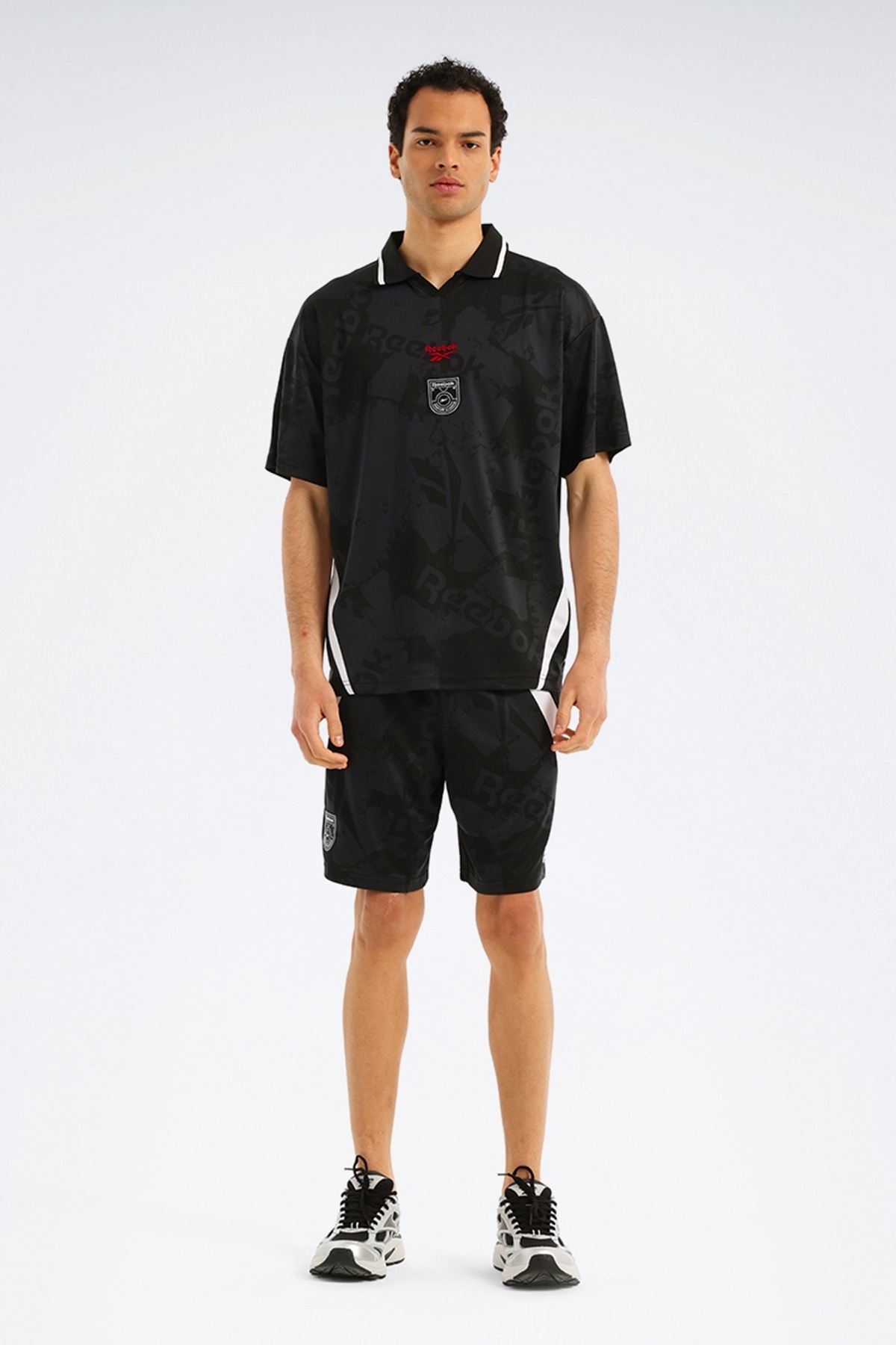 Reebok STREET SPORT FTBL JERSEY Siyah Erkek Kısa Kol T-Shirt