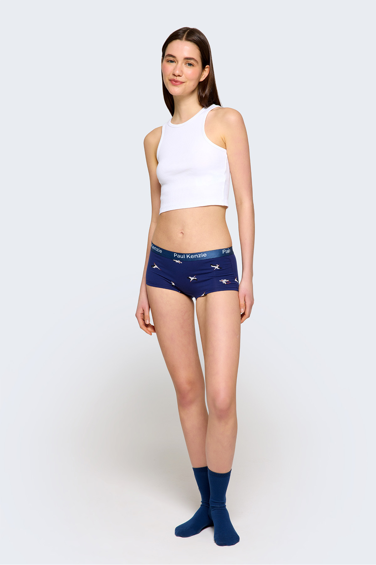Paul Kenzie x Doğa Derneği Kadın Boyshort Külot - Leylek görsel 3