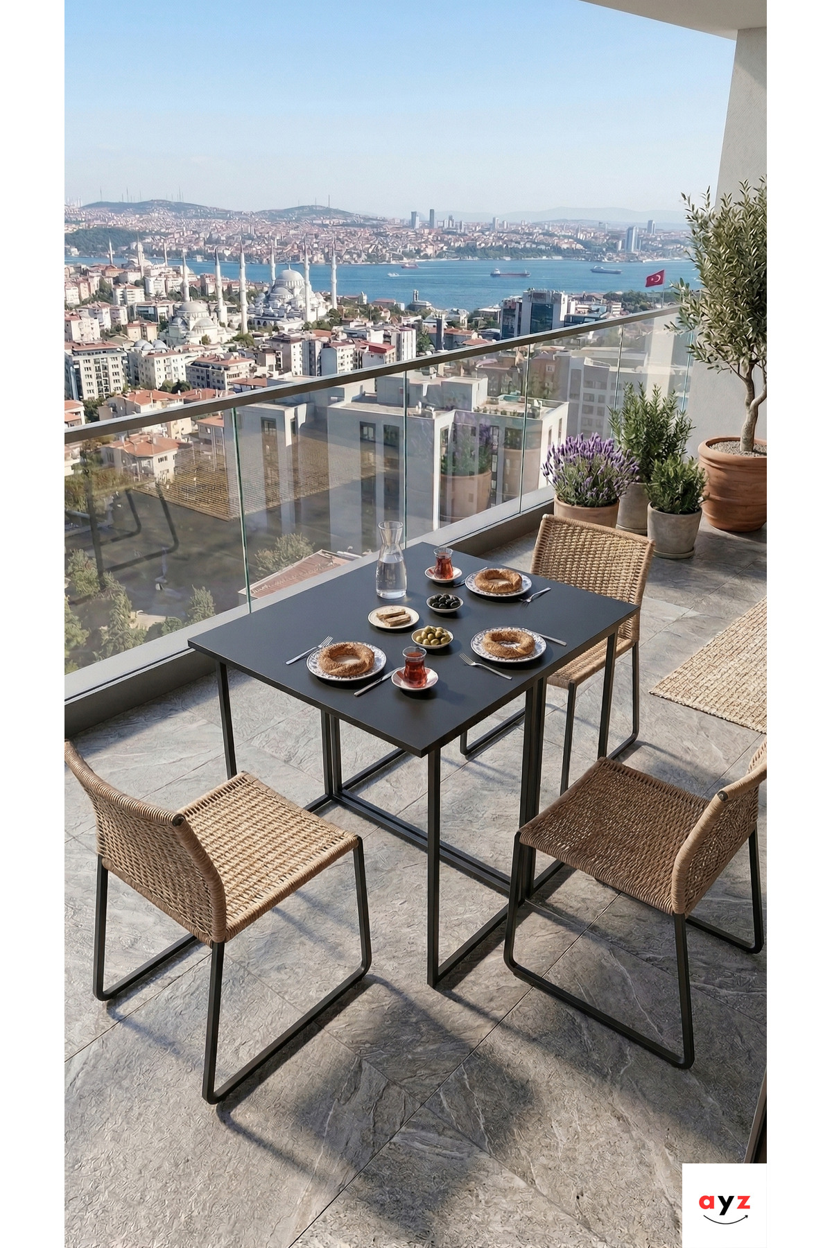 Folding Table Foldable Dining Table Kitchen Table Balcony Table Retractable Portable Multi-Purpose Desk Vorkir 2 Black-Black