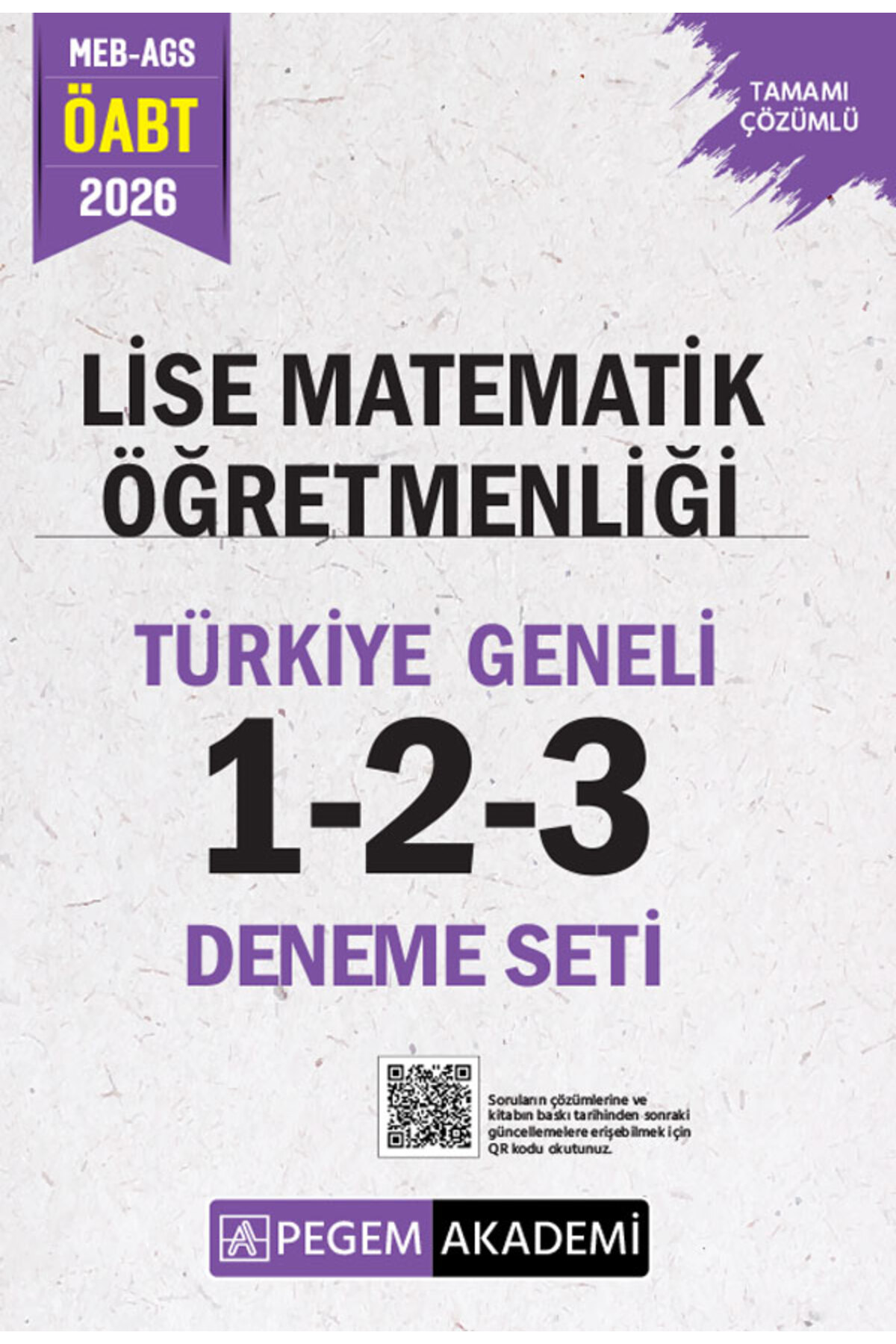 Pegem Akademi Yayıncılık 2026 MEB AGS ÖABT Lise Matematik