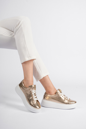 Cefi Shoes Paris Hakiki Deri Kadın Sneaker Comfort Yumuşak Günlük Spor Ayakkabı