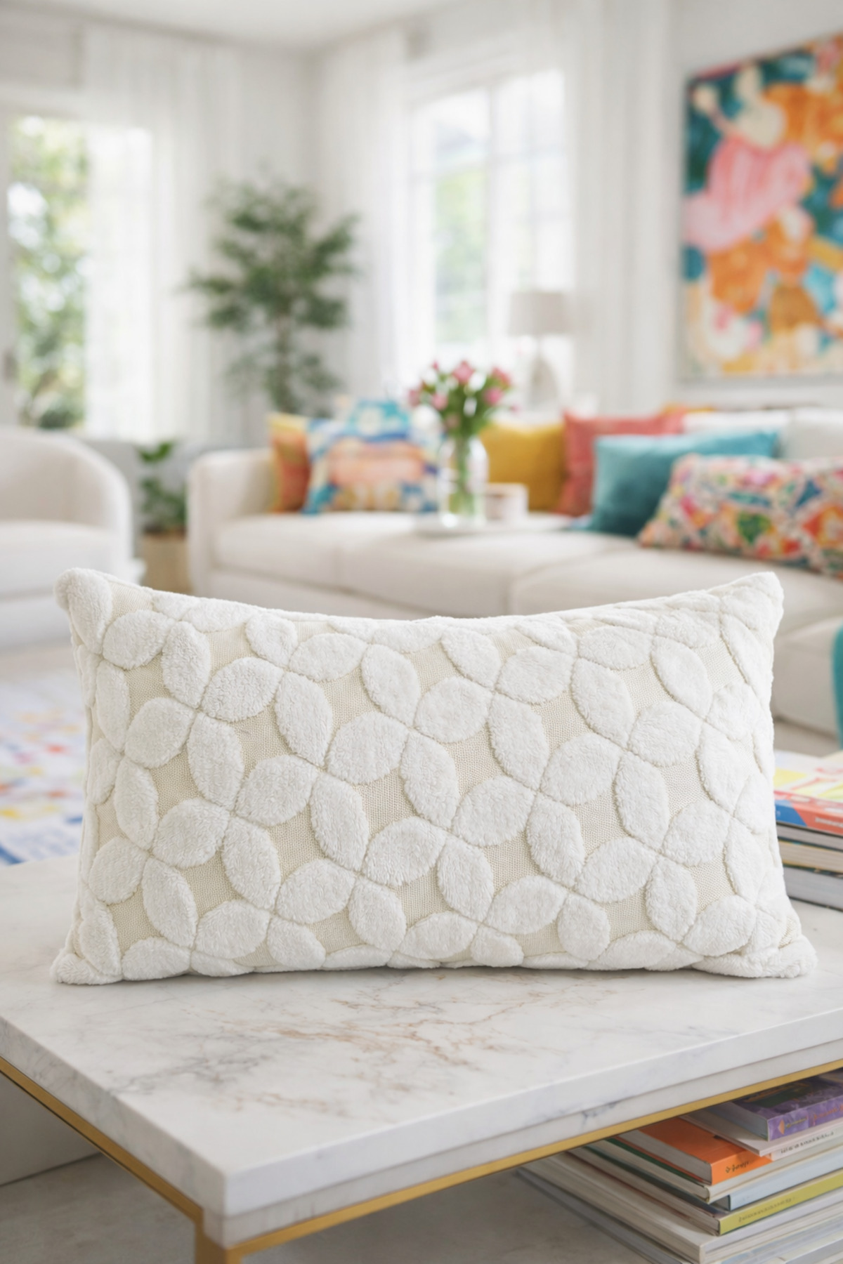 Rectangular Puffy Pillow Case - 50*30 Cm
