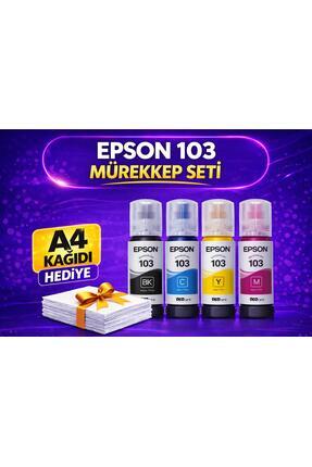 Epson 103 L5290,l3266,l3260,l3256,l3251,l3250,l3211 4 Renk Mürekkep Takımı 65ml