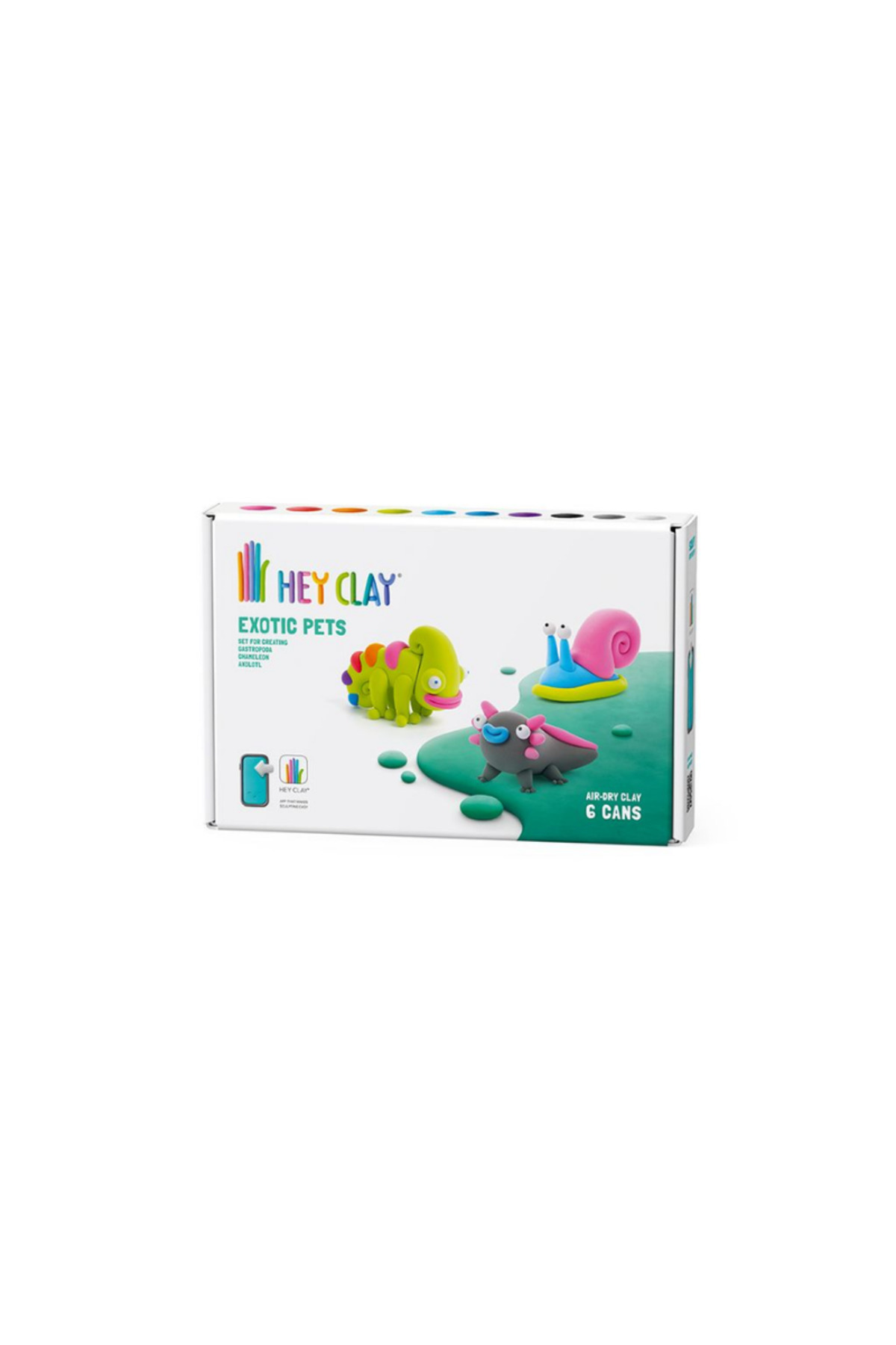 Hey Clay Yaratıcı Kil Seti - Chameleon, Gastropoda, Axolotl