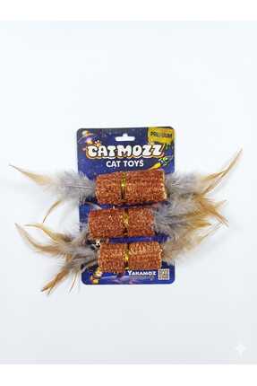 CatMozz Premium Doğal Mısır Koçanlı Diş Kaşıma Oyuncağı 3'lü