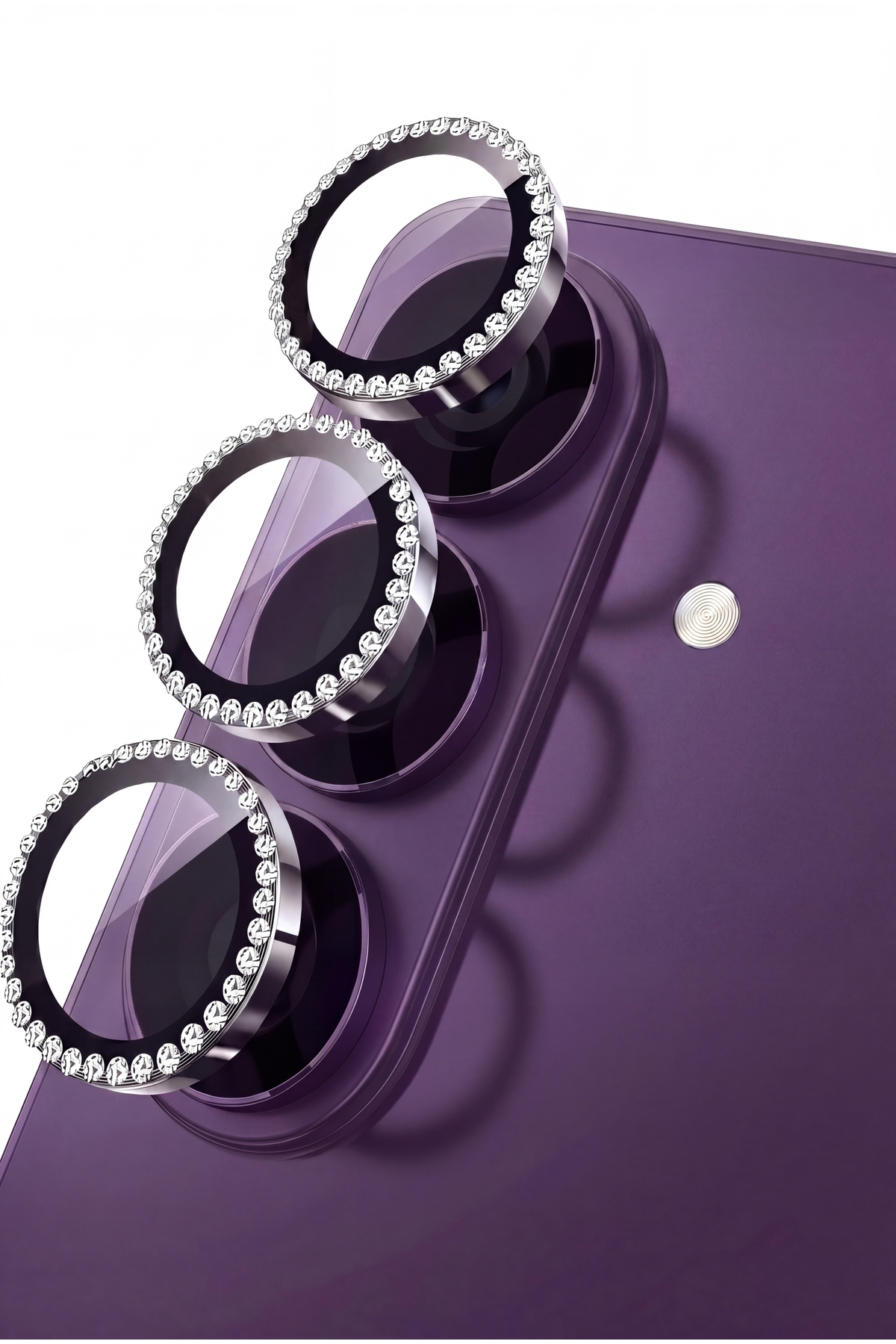 Galaxy S26 and S26 Plus Polished Stone AR+AF Camera Lens Protective Glass Scratch Resistant HD Protection Purple