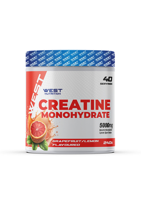 West Nutrition Kreatin Monohidrat ( Creatine ) 240 Gr 40 Servis Greyfurt Limo...