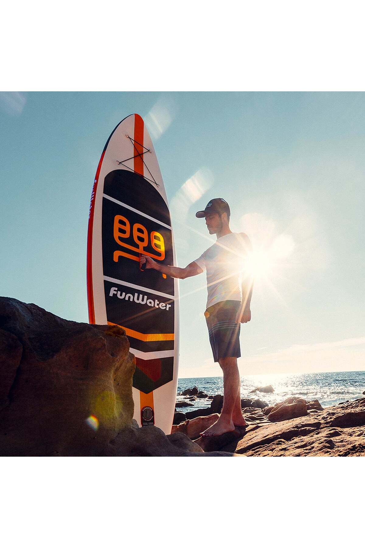 Funwater CRUISE 11' SUP BOARD STAND UP PADDLE BOARD 335X82X15 cm TURUNCU-SİYAH 1 YIL GARANTİ