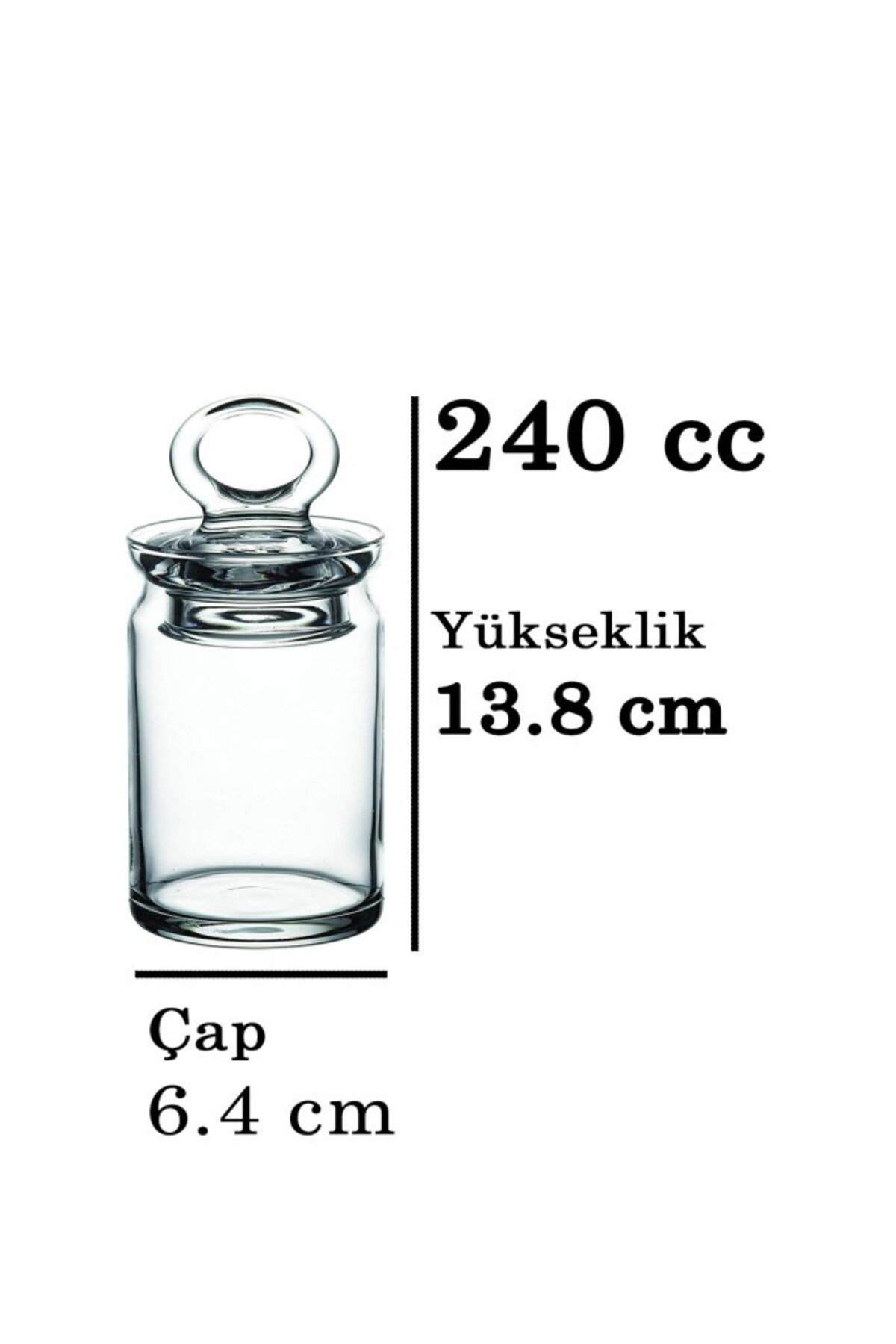 Paşabahçe 95104 Cam 4lü Kitchen Mini 240cc Arda Türkmen Baharatlık