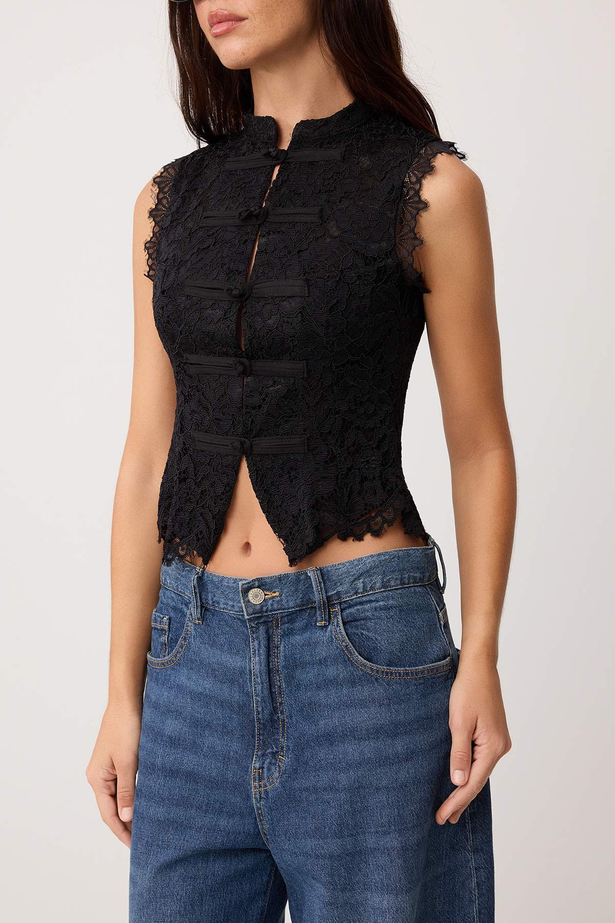 Trendyolmilla  Siyah Bluz TWOSS26BZ00778 - Görsel 4