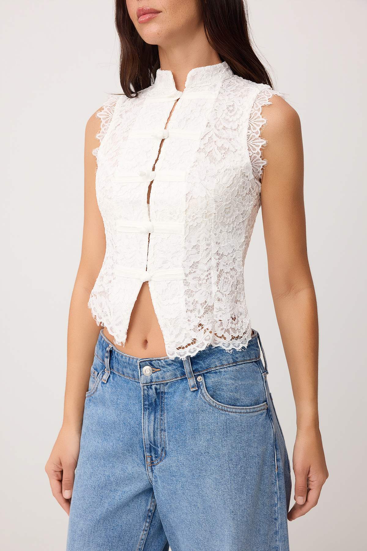 Trendyolmilla  Beyaz Bluz TWOSS26BZ00778 - Görsel 3