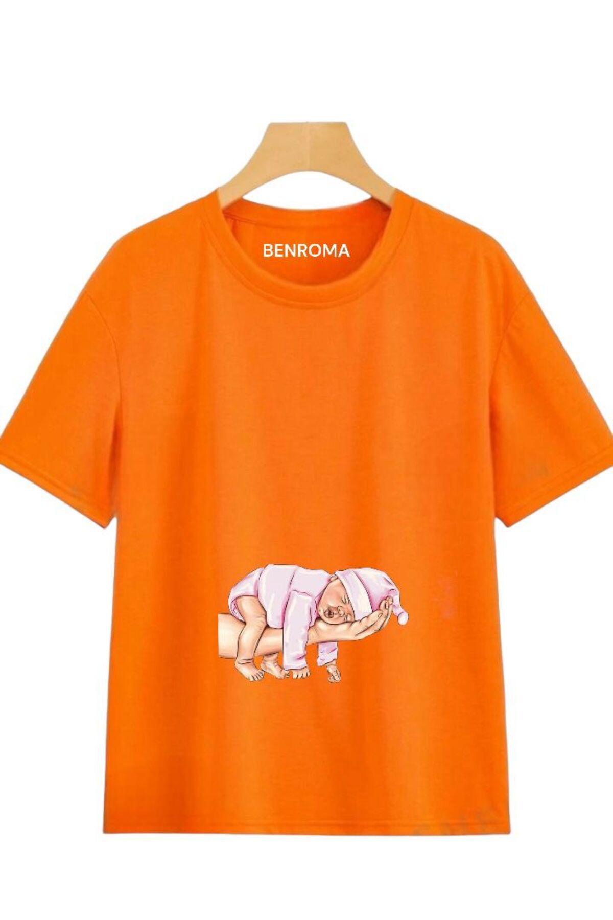 Printed Loose Fit Maternity T-Shirt