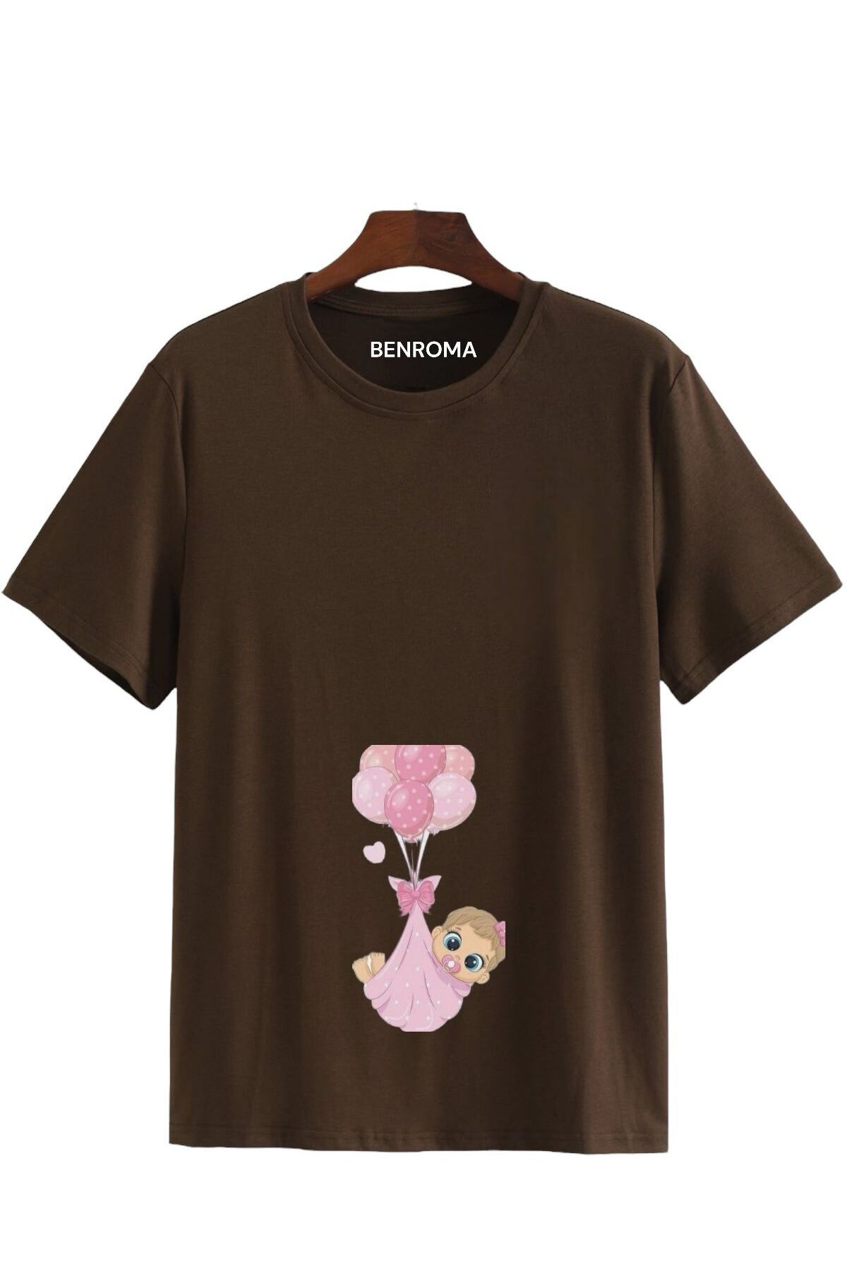 Printed Loose Fit Maternity T-Shirt