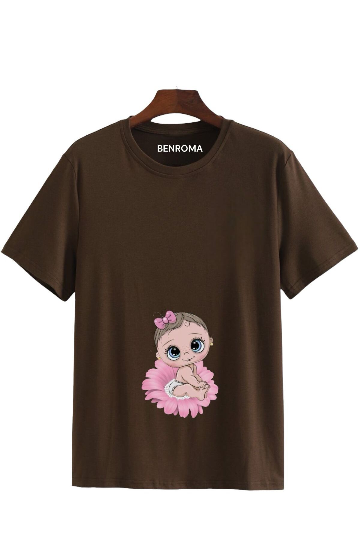 Printed Loose Fit Maternity T-Shirt