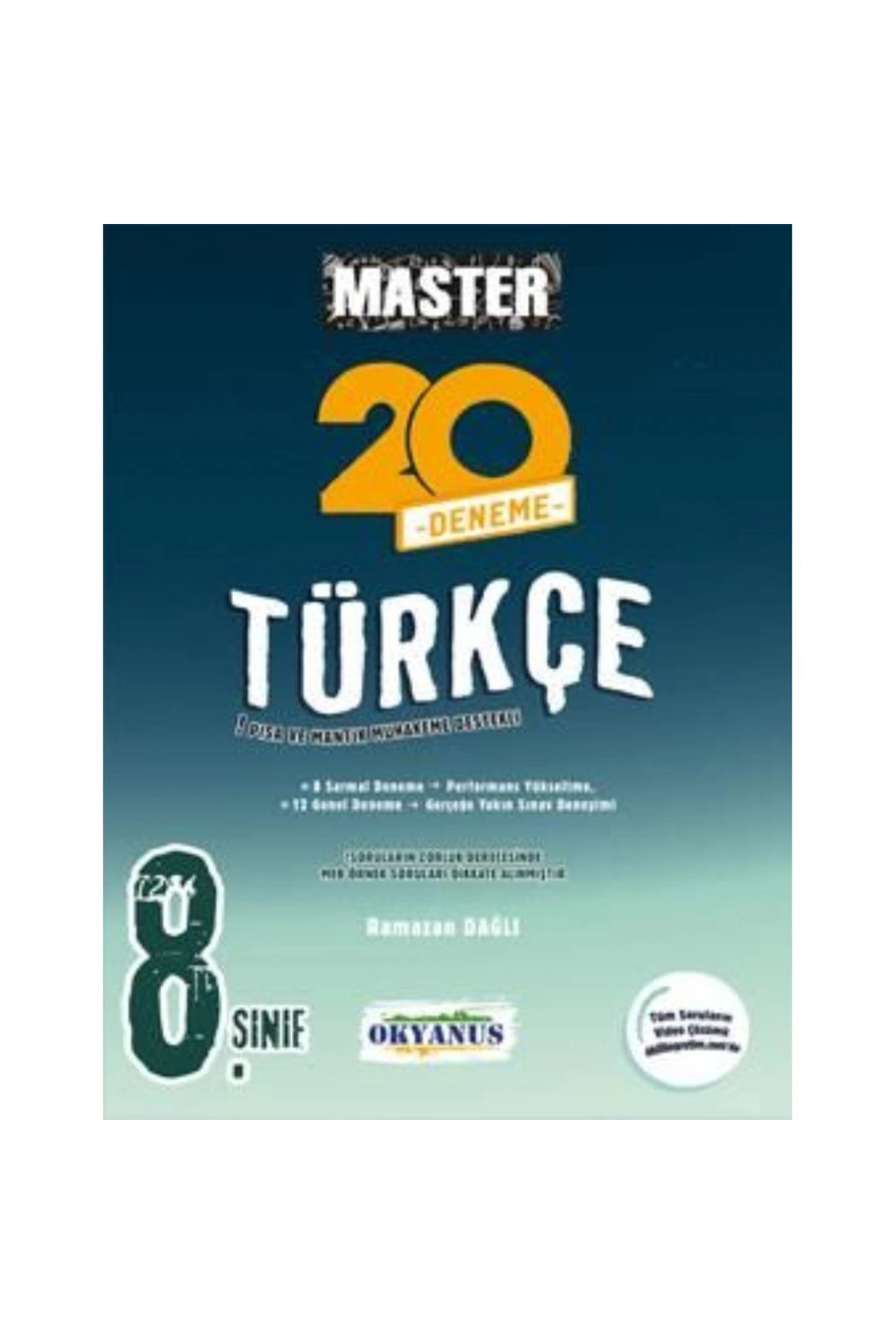 Okyanus Yayınları 8. Sınıf Master 20 Türkçe Denemesi - Fiyatı