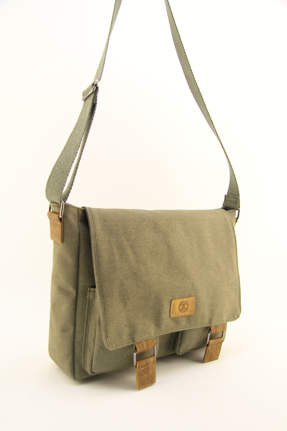 QUB CLUB  Unisex Kanvas Su Geçirmez Postacı Iş Okul Evrak Laptop Notebook Çantası (EL ÇANTASI HEDİYELİ) - Görsel 4