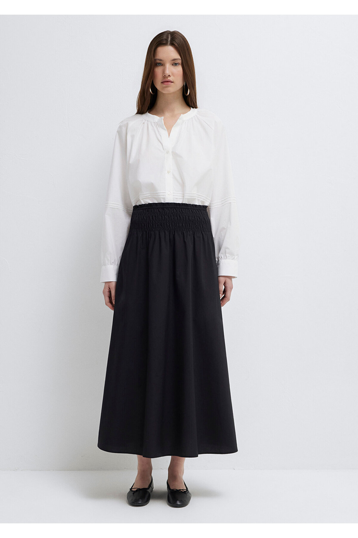 Mavi  Siyah Uzun Etek 1310837-900 - Görsel 3