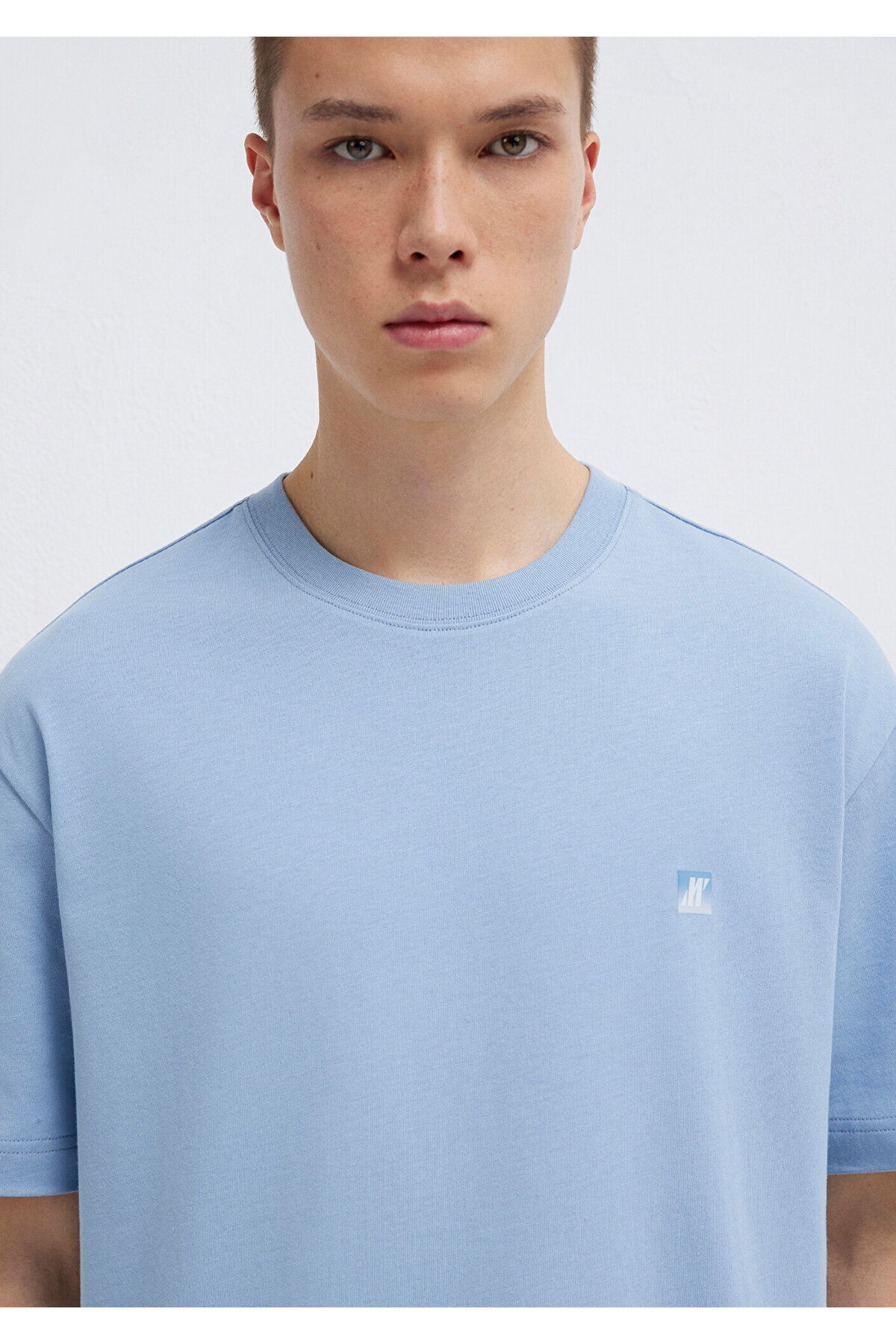 Mavi  Pro Tişört Loose Fit / Bol Rahat Kesim 0613443-91590 - Görsel 8