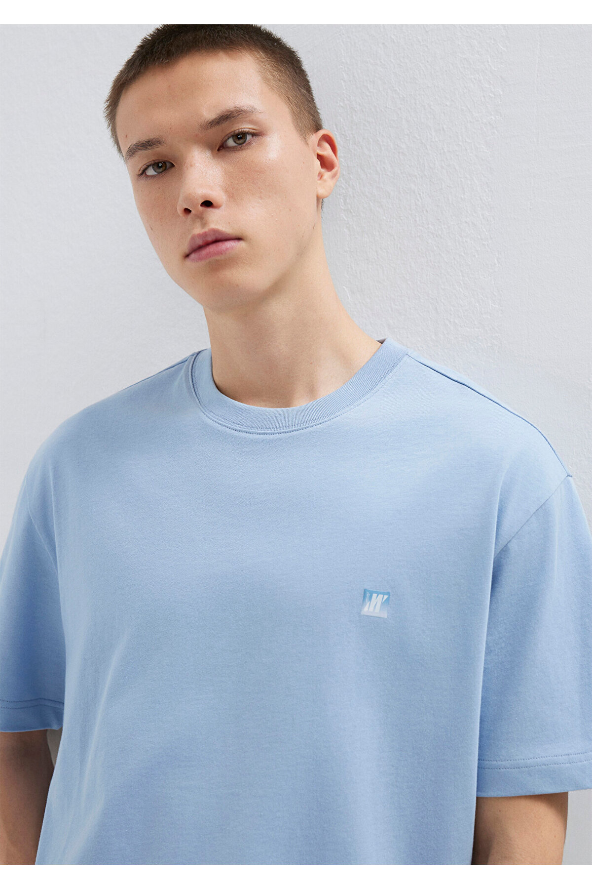 Mavi  Pro Tişört Loose Fit / Bol Rahat Kesim 0613443-91590 - Görsel 4