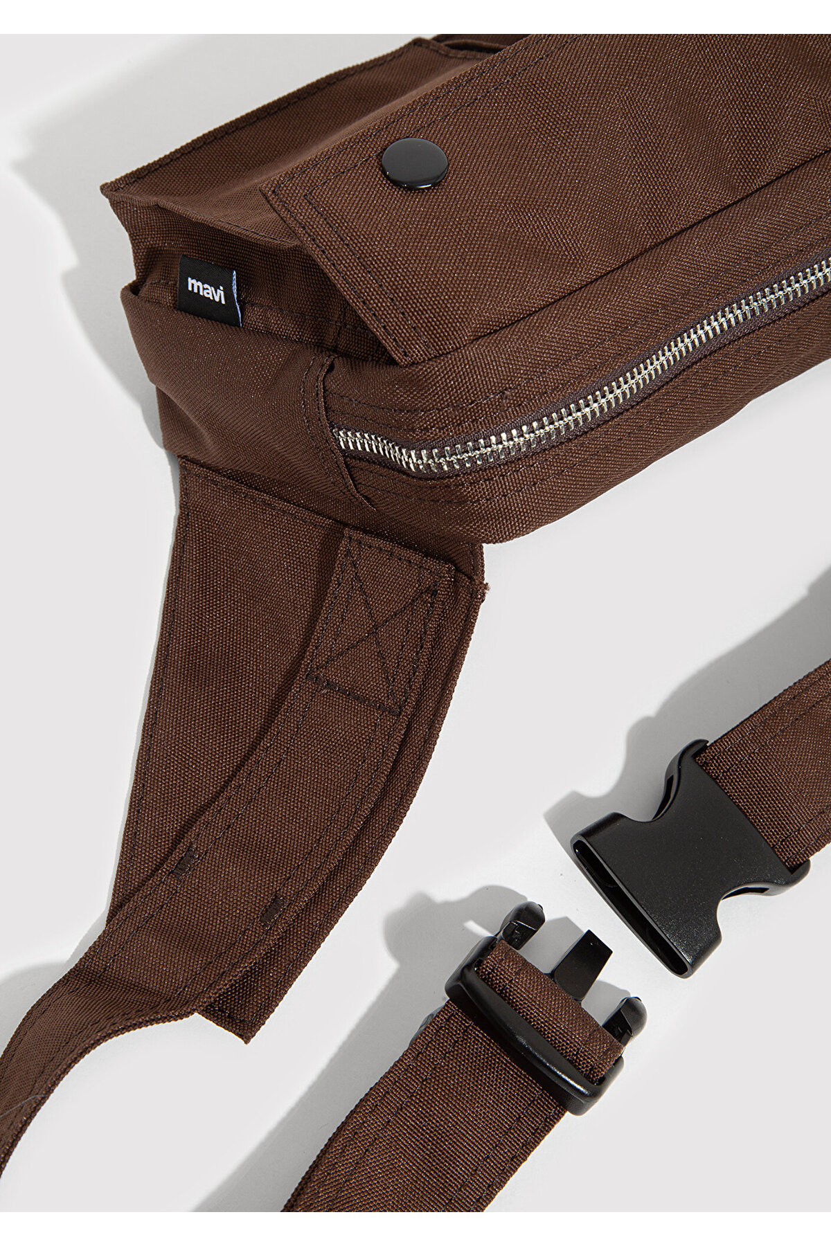 Mavi  Kahverengi Bel Çantası 0912154-81959 - Görsel 5