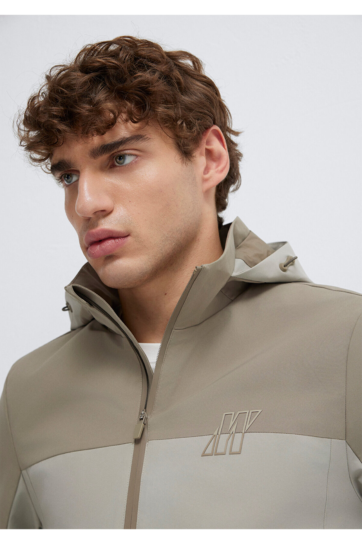 Mavi  Su İtici Kapüşonlu Haki Ceket Loose Fit / Bol Rahat Kesim 0110792-70154 - Görsel 3