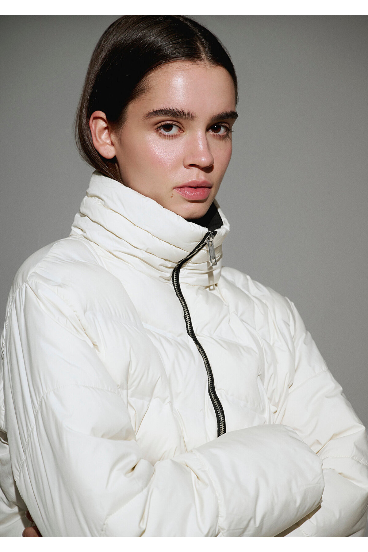 Mavi  Dik Yaka Kadın Mont M1110714-86412 - Görsel 2