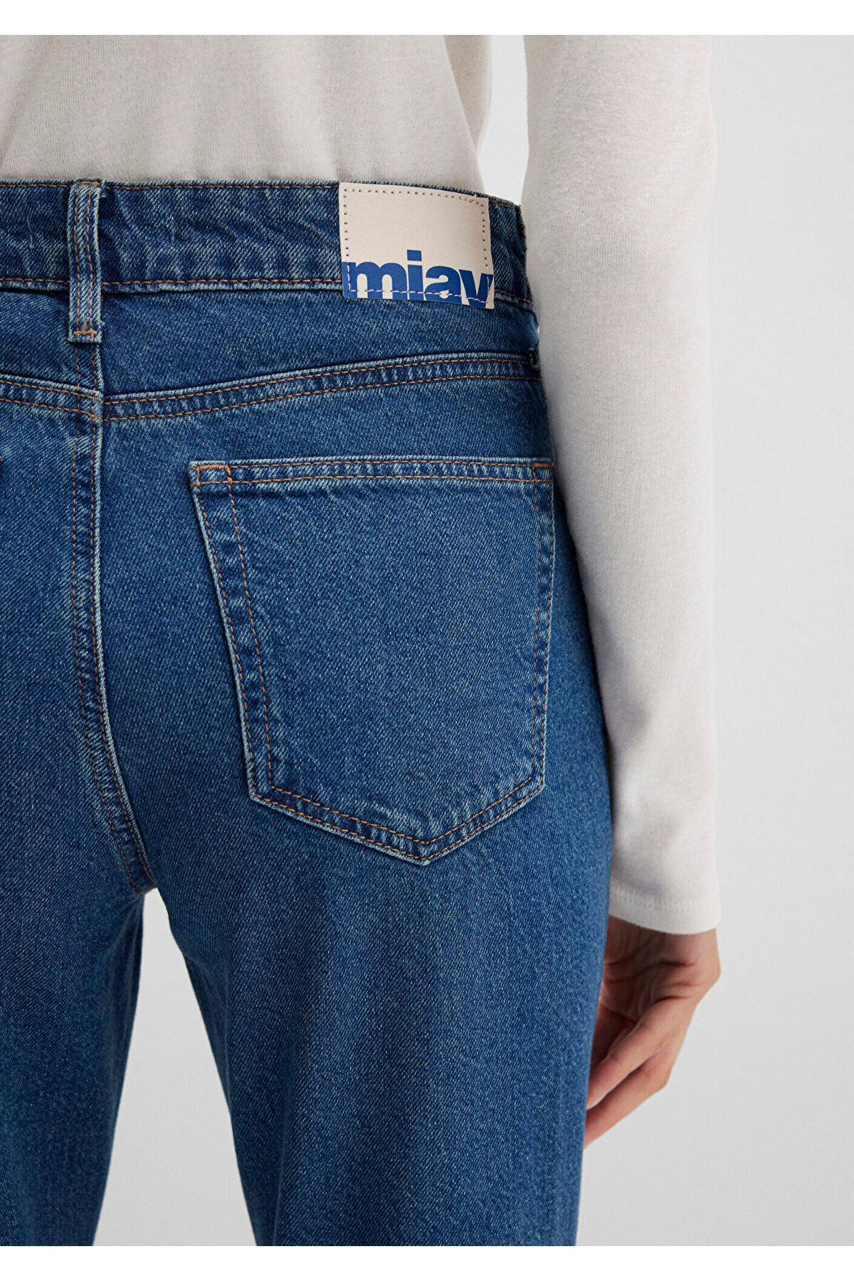 Mavi  Miav Jeans 90lar Gölgeli Koyu Jean Pantolon 1010299-91180 - Görsel 8