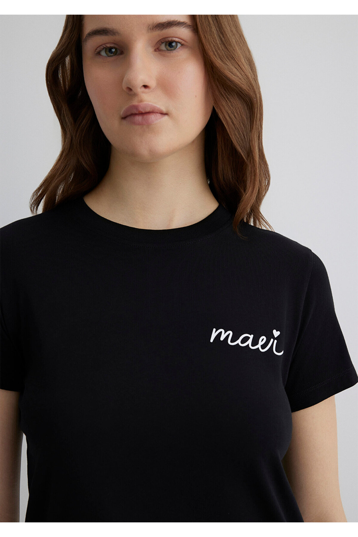 Mavi  Logo Baskılı Siyah Tişört Semi Slim Fit / Yarı Dar Kesim 1612962-900 - Görsel 6