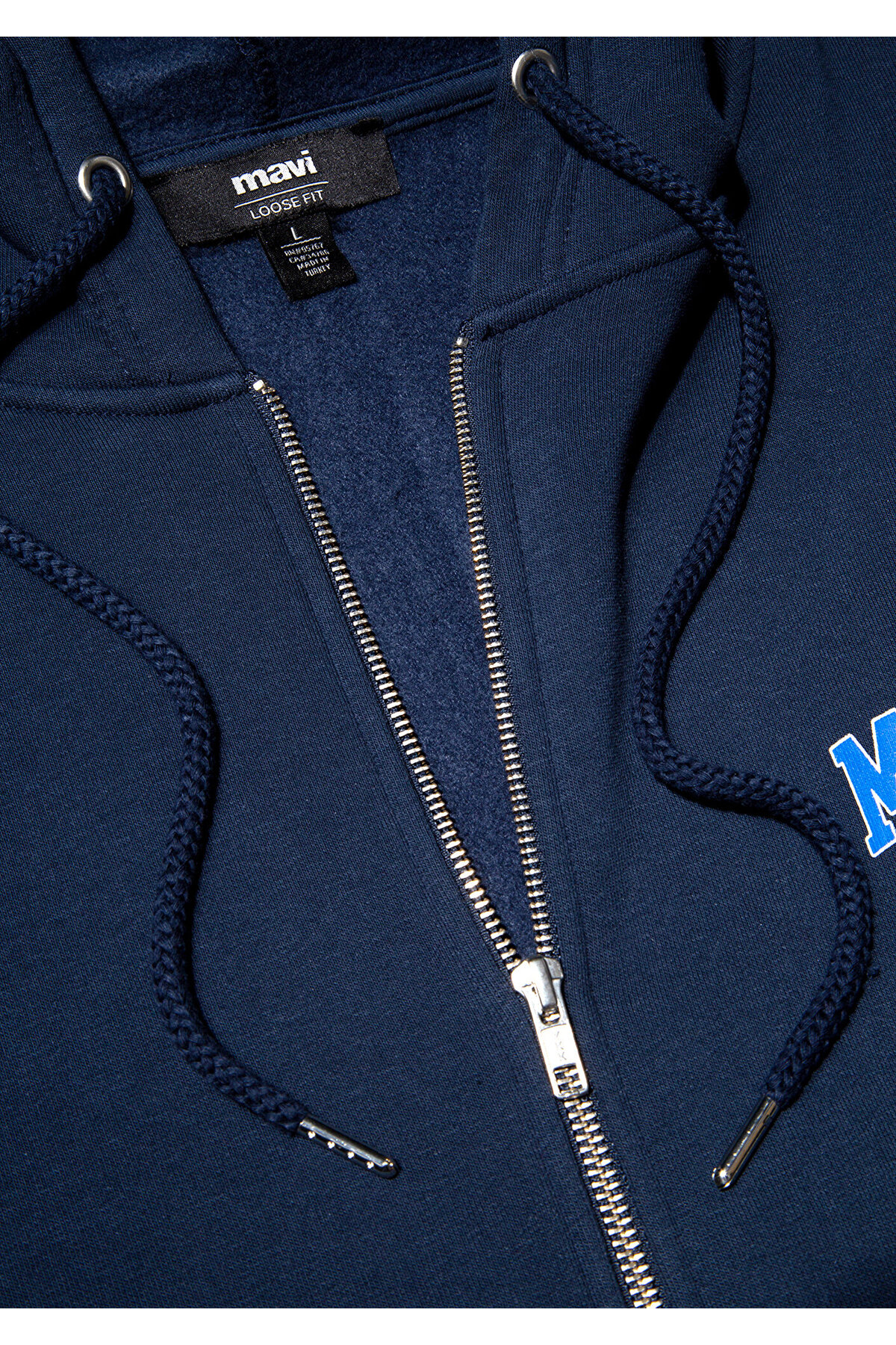 Mavi  Logo Baskılı Fermuarlı Lacivert Sweatshirt 0611715-70490 - Görsel 6