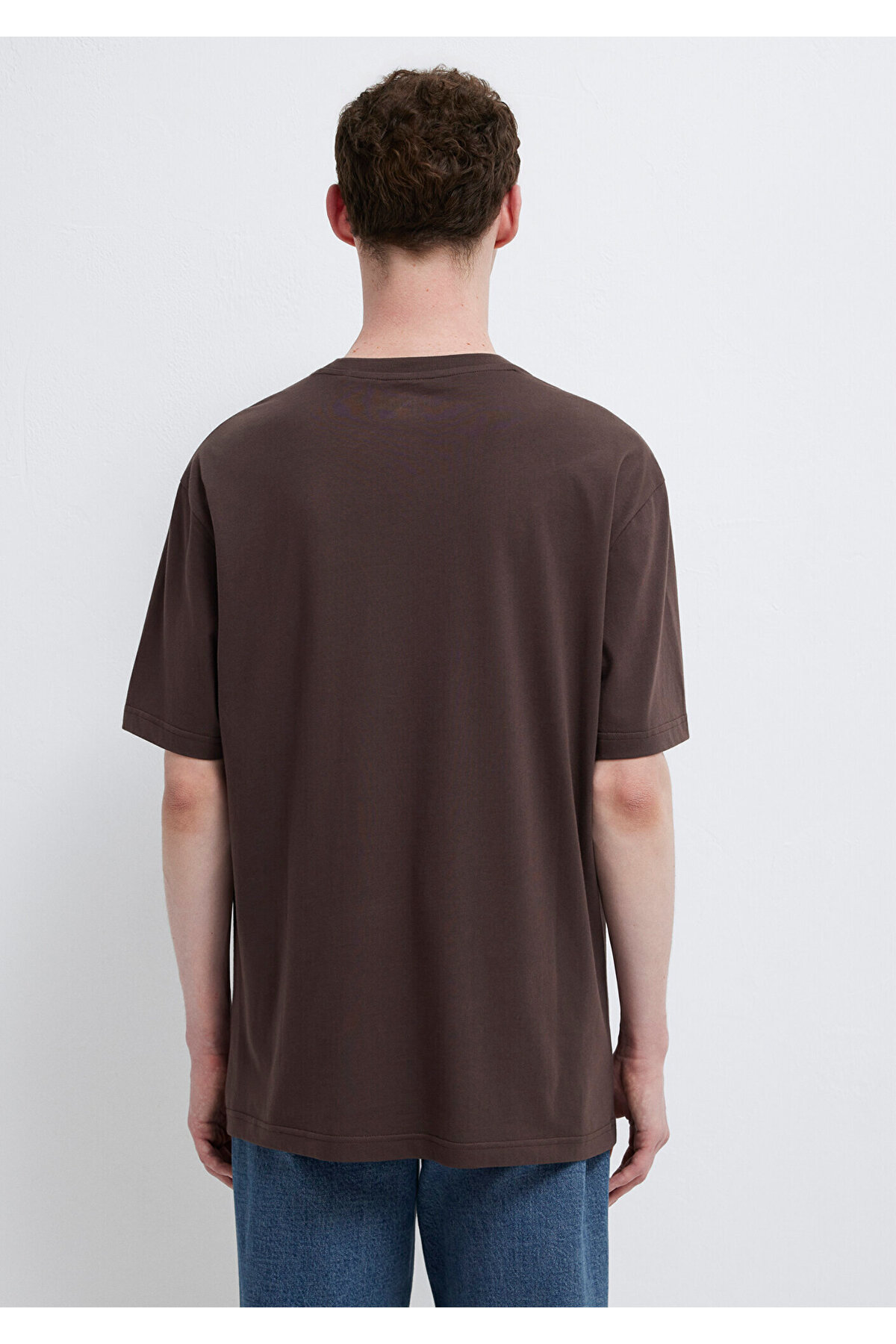 Mavi  2li Erkek Basic Tişört Loose Fit / Bol Rahat Kesim 0612317-70251 - Görsel 8