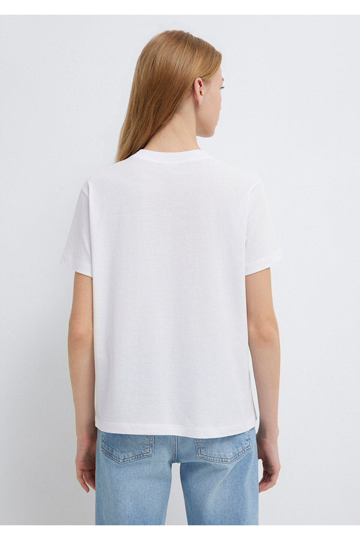 Mavi  Baskılı Beyaz Tişört Regular Fit / Normal Kesim 1612241-620 - Görsel 6